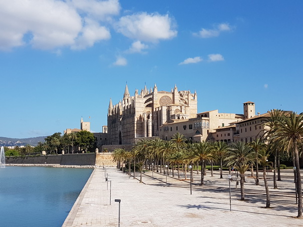 Palma de Mallorca Mallorca Palma de Mallorca Mallorca Cathedrale in der Nacht 