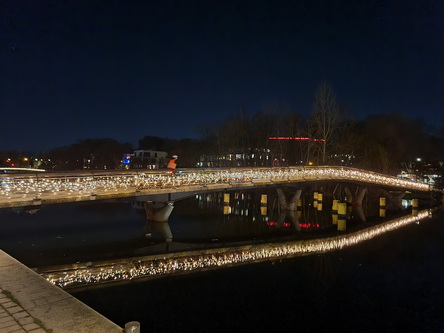   Lübeck by Night ObertravebrückeLübeck bei Nacht Obertravebrücke Speicherhäuser