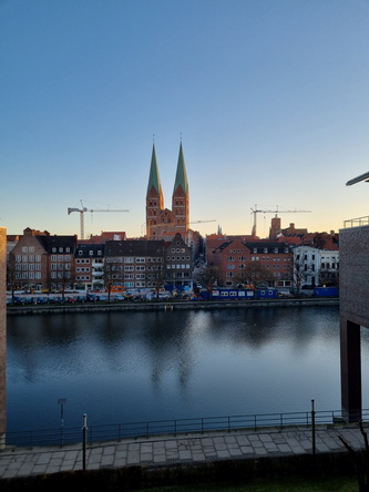 Blick auf Lübeck Hotel Radisson Blu Senator Hotel