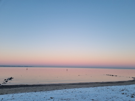 niendorf seaside sundowner at winter