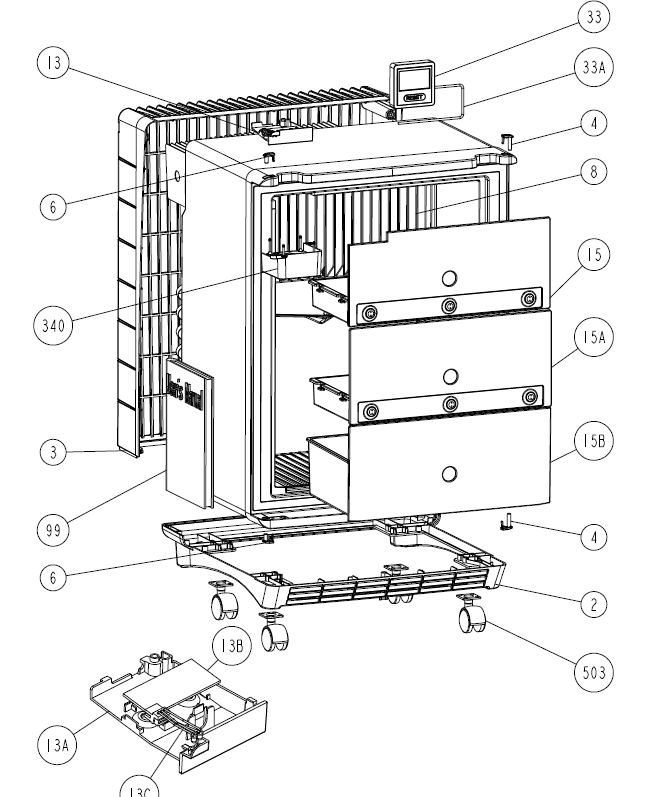 Arzneimittel-Kühlschrank, Dometic Minicool DS 601 H, 53 Liter