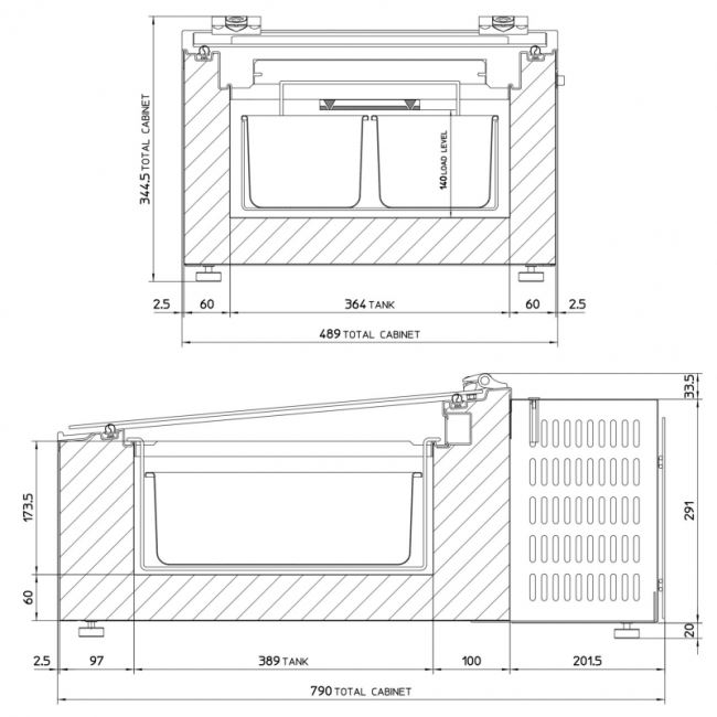 Framec Mini Cream 2V   32 kg 90 W 20 ltr Nutzinhalt  R 600a  490x790x 345 mm für 2 Schalen a 5 ltr -10 bis -22 C Scharniere nicht arretierbar , Glasdeckel bleibt aber oben , rechts und links Lüftungsschlitze 230 V 1,8 kw/24h Behälter innen aus Edelstahl 2 Jahre vor Ort Gewähr Vorkasse  € 615,--  +  mwst  2016        inkl Fracht  Lieferzeit  3-4 Werktage  Auftisch Eisvitrine   Mini Cream 2V Eis Mini Cream 2V