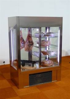 Dry Age Glasvitrine 4 Seiten Glas FRS-FB 150 -E Sonder mit Ultraschallbefeuchter 