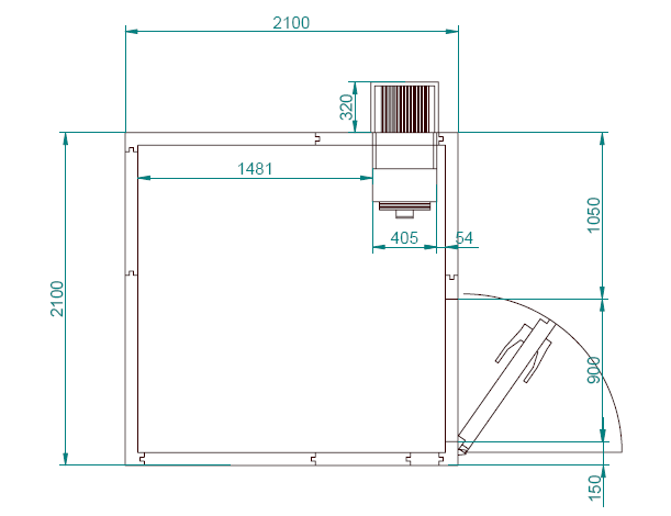 Viessmann Wildkuehlzelle