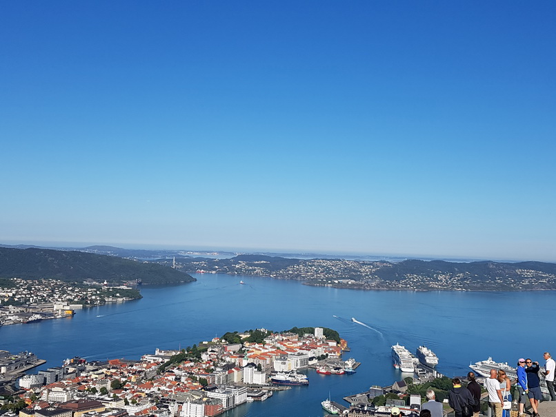 Bergen Bergen Hausberg Fløyen Talstation Fløi-Bahn