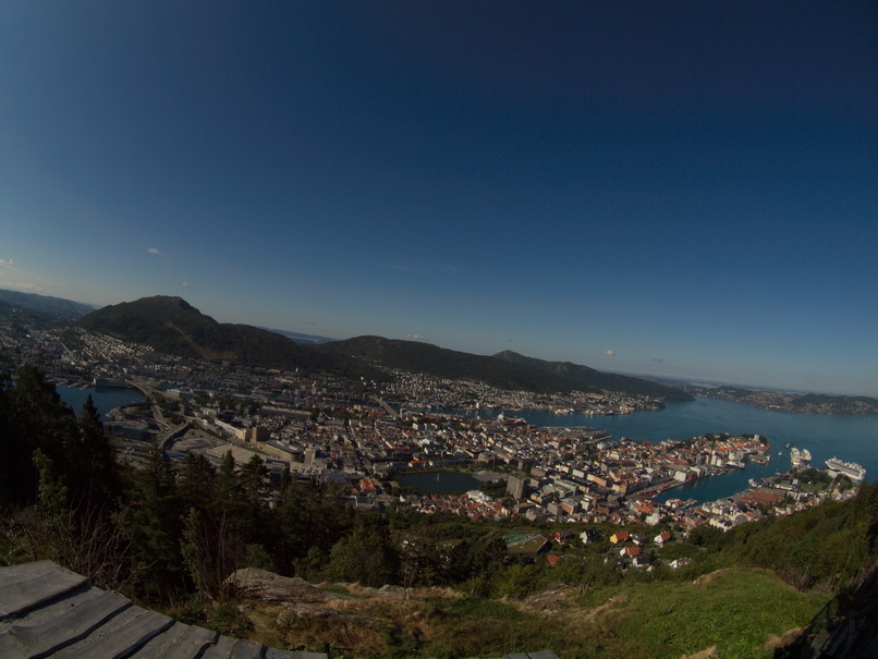 Bergen Hausberg Fløyen Talstation Fløi-Bahn