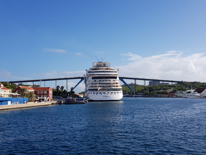 Curacao Willemstad Emmabrug Curacao  Willemstad Königin-Emma-Brücke