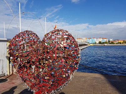 Curacao Willemstad Emmabrug Curacao  Willemstad Königin-Emma-Brücke