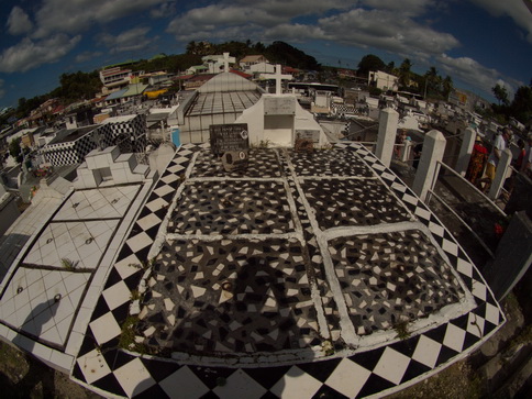 Guadelope Friedhof von Morne-a-l ' eau FisheyeGuadelope Tombs von Morne-a-l ' eau  Fisheye  