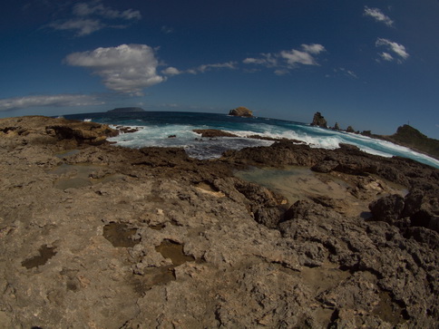 Guadeloupe Pointe des Châteaux Ostkap   Fisheye