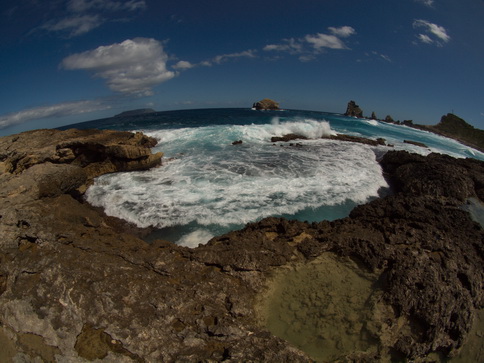 Guadeloupe Pointe des Châteaux Ostkap   Fisheye