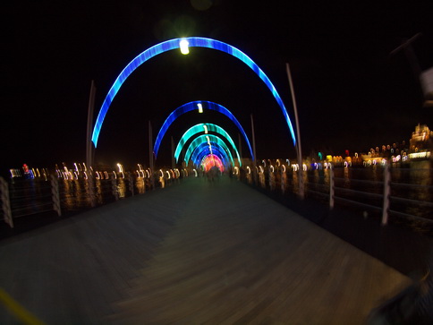 Curacao Curacao Willemstad at night Fisheye