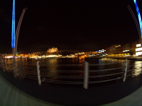 Curacao Curacao Willemstad at night Fisheye