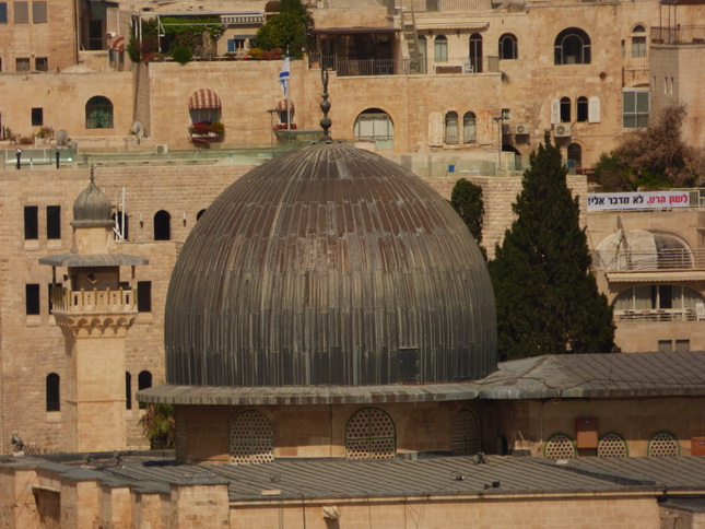 JERUSALEM Blick vom Ölberg Al AKsa Moschee