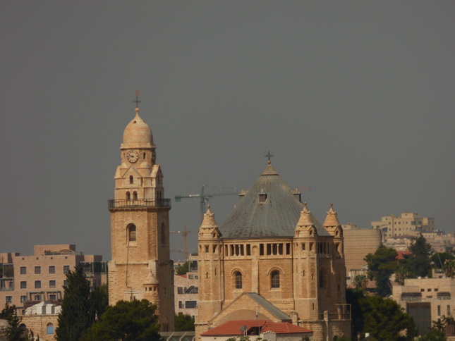 JERUSALEM Blick vom Ölberg Stadtmauer