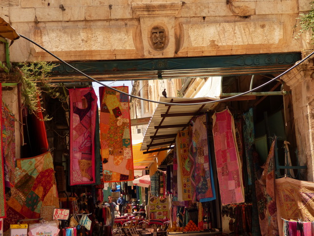 JERUSALEM Altstadgassen Marktstände