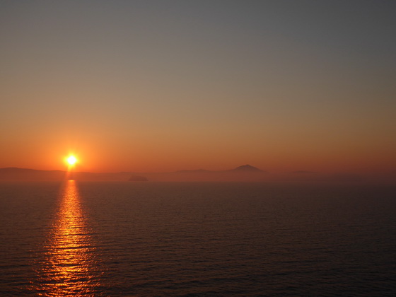 Santorini Santorin Santorin Sonne Sonnenuntergang 