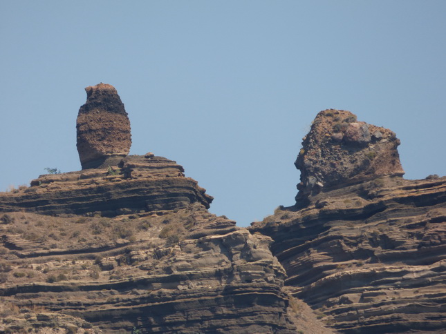 Santorini Santorin VulkanFelsen Vulkanasche Vulkangestein 