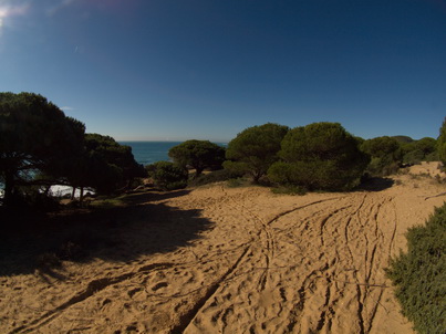 La Brena Wanderung Los Caños de Meca, dem letzten Hippiedorf