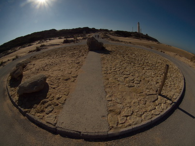 Spanien Cadiz Atlantic  Kap Trafalgar El Faro La Brena Wanderung   Kap Trafalgar Leuchtturm   