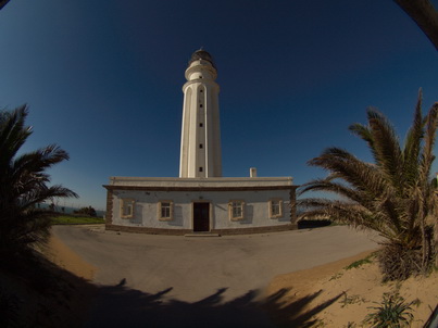 Spanien Cadiz Atlantic  Kap Trafalgar El Faro La Brena Wanderung   Kap Trafalgar Leuchtturm   