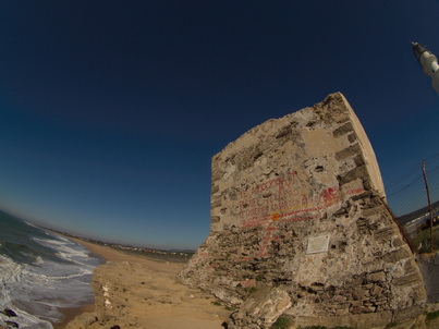 Spanien Cadiz Atlantic  Kap Trafalgar El Faro La Brena Wanderung   Kap Trafalgar Leuchtturm   