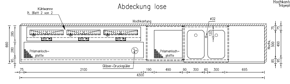 Biertheke 4,30 m