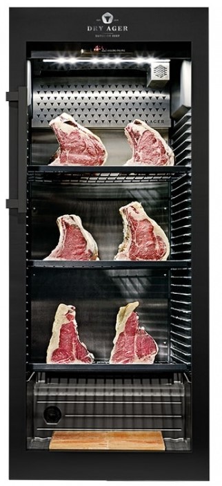 Fleisch oder Käse Reifekühlschrank Dry Ager DX 500 CORNICE Salumeria  Fleischvitrine Corniche Fleischkühlvitrine Corniche CS 180 V