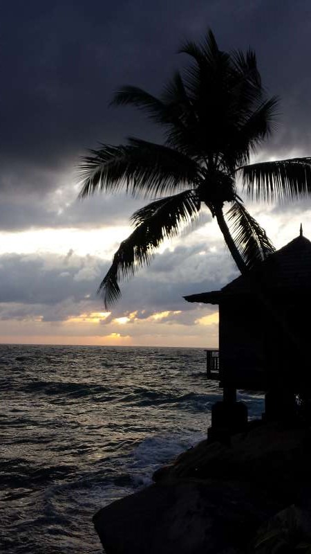 Hilton Northolme Seychelles Anlage Spabereich mit Meerblick