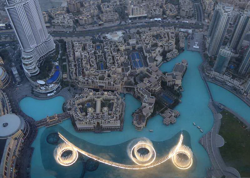 Burj Khalifa Springbrunnen