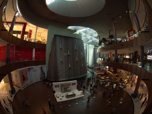 Dubai  Mall Sky Diving Wall 