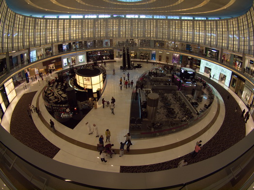 Dubai  Mall Sky Diving Wall 