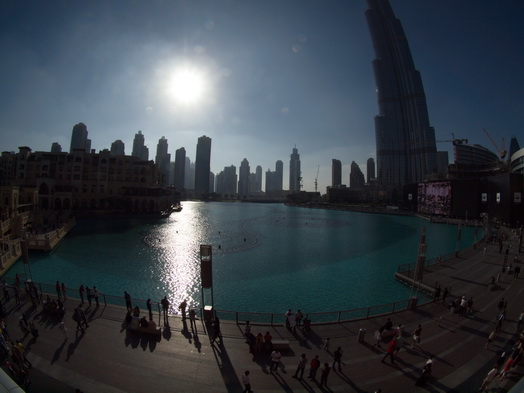 Dubai  Khalifa Fish eye 