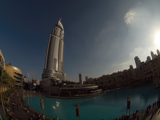 Dubai  Khalifa Fish eye 