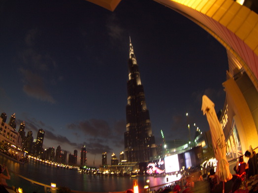 Dubai  Khalifa Fish eye 