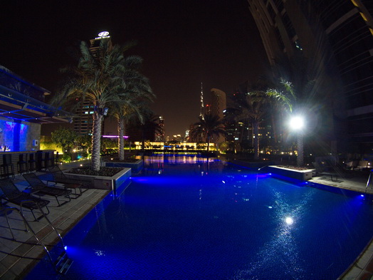 Dubai Marriott Pool Fisheye 