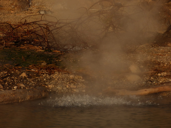Kenia Lake Baringo Hot Springs in the Lake