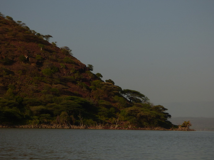 Kenia Lake Baringo lokal Fishermen on a mokoro