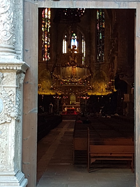 Palma de Mallorca Mallorca Cathedrale gaudi a seu Palma de Mallorca Mallorca La Seu („Bischofssitz“)