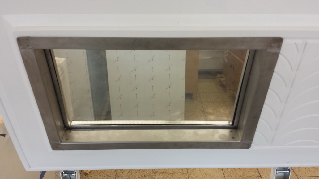 Nordcap Labortruhe bis max . - 45 C Labortiefkühltruhe mit 100 mm Isolierung und Fenster und 2 Kabeldurchführungen
