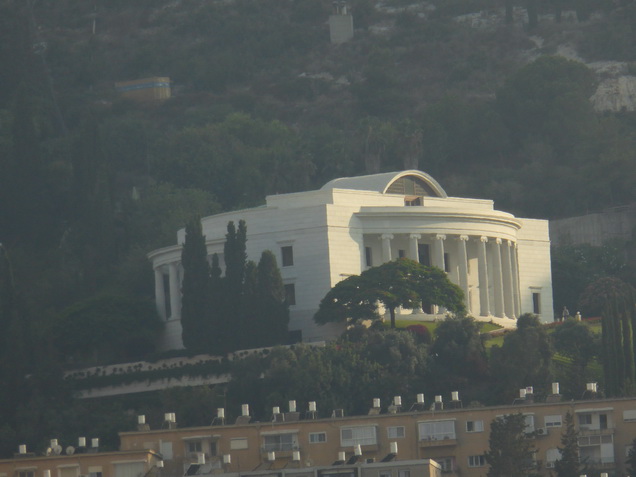 Haifa Hafenstadt Prachtstrasse nach Bahaai Mausoleum Sderot Ben Gurion Unesco Square